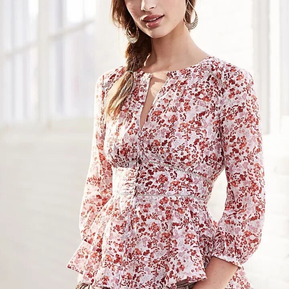 Anthropologie Moulinette Soeurs Silk Floral Blouse - Picture 6 of 6